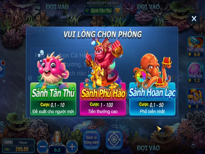 Một số thông tin về game All Star Fishing của casino 12Bet